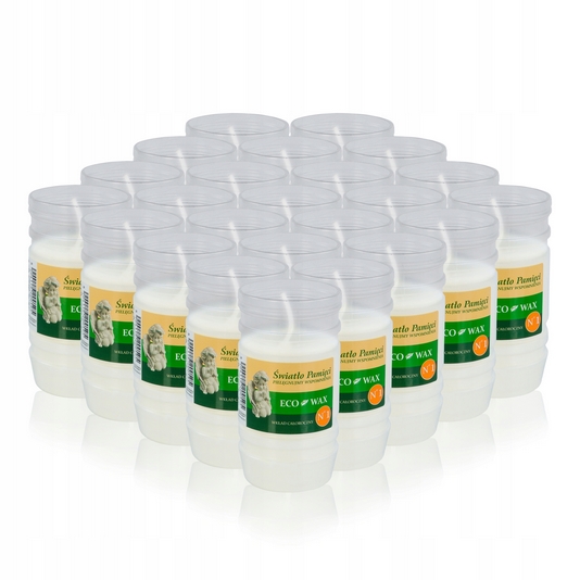 ECO WAX N4 - Ekologické voskové náplne pre lichtar, balenie 24 ks